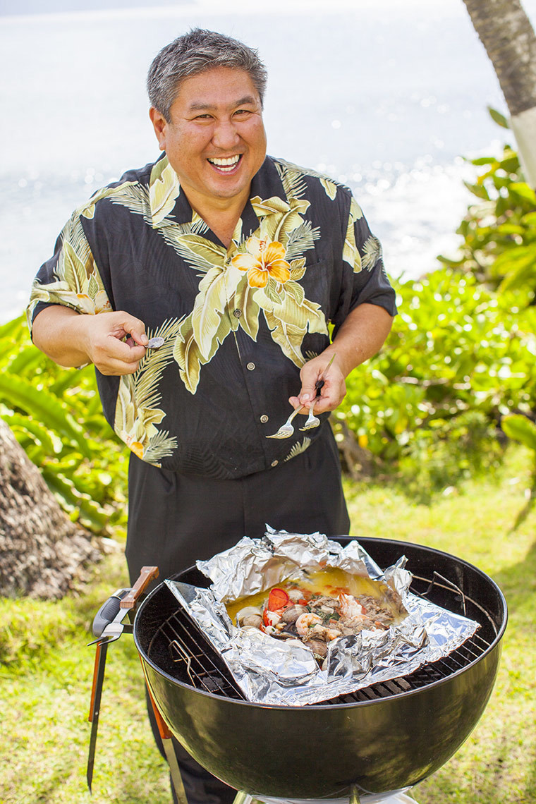Chef Alan Wong, Waimea Bay, Oahu, Hawaii